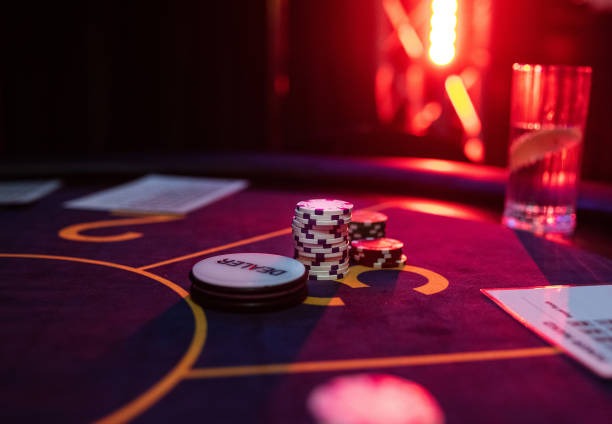 Live blackjack studio Live blackjack table with professional dealer on big slot platform